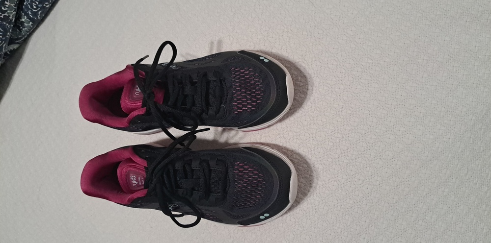 Ryka Black and Pink Sneakers